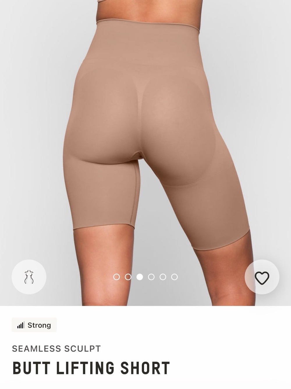 NWT SKIMS Butt Lifting Short in Sienna - Picture 4 of 9